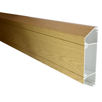 Merlin FDT1 Perimeter Trunking (White Base & 3 Light Oak Effect Foiled Lids)
